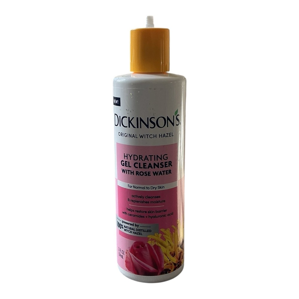 Dickinson's Gel Cleanser (8.1 oz) - Witch Hazel + Rose Water‎ Hydrating Wash